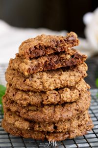 Nutella Oatmeal Toffee Crunch Cookies