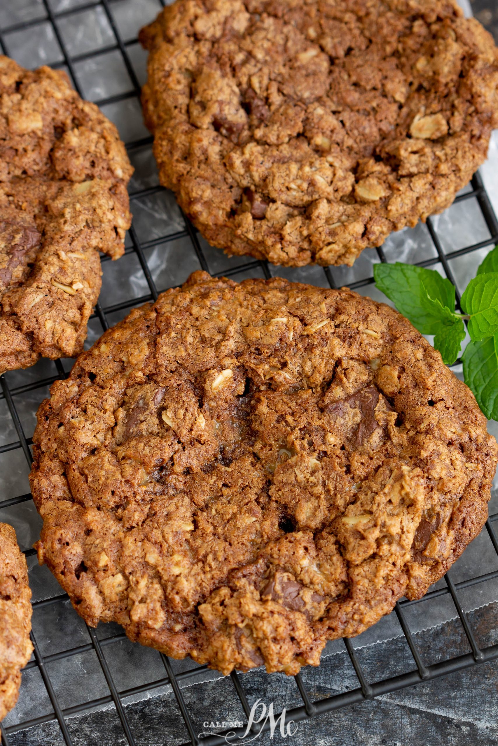 Nutella Oatmeal Toffee Crunch Cookies crisp biscuits