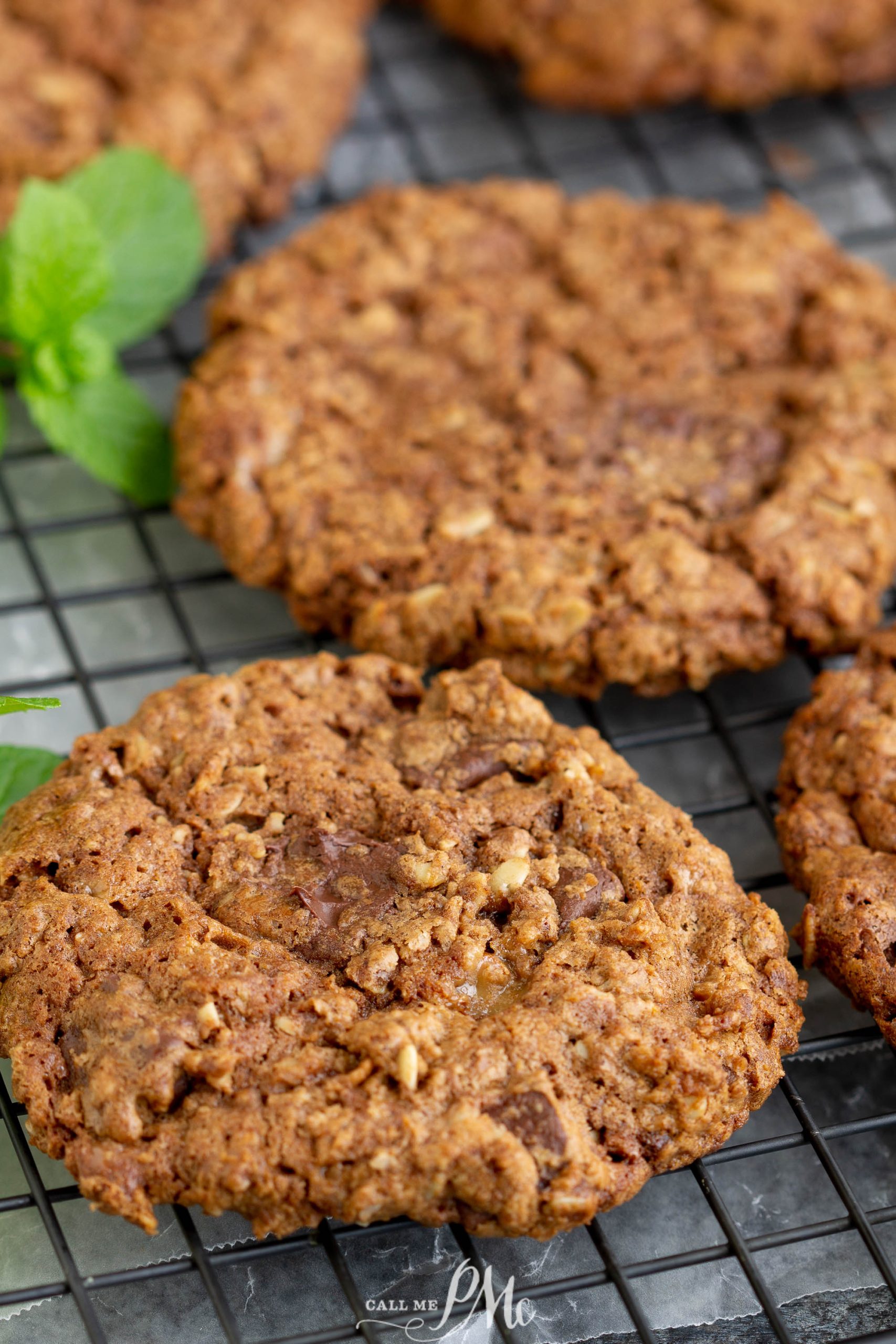 Nutella Oatmeal Toffee Crunch Cookies