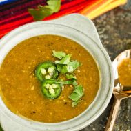 Authentic Roasted Tomatillo Salsa Verde