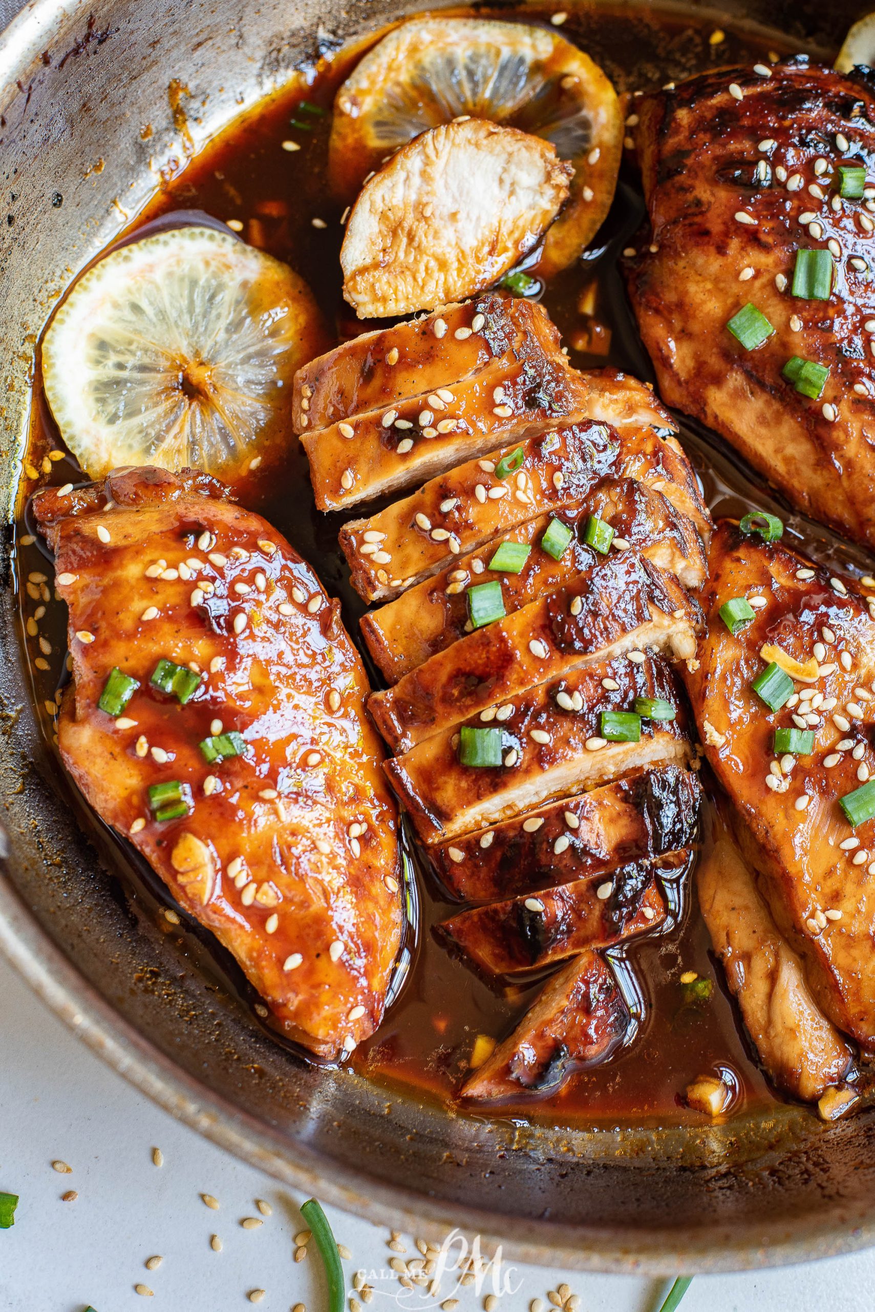 Honey Garlic Sriracha Skillet Chicken