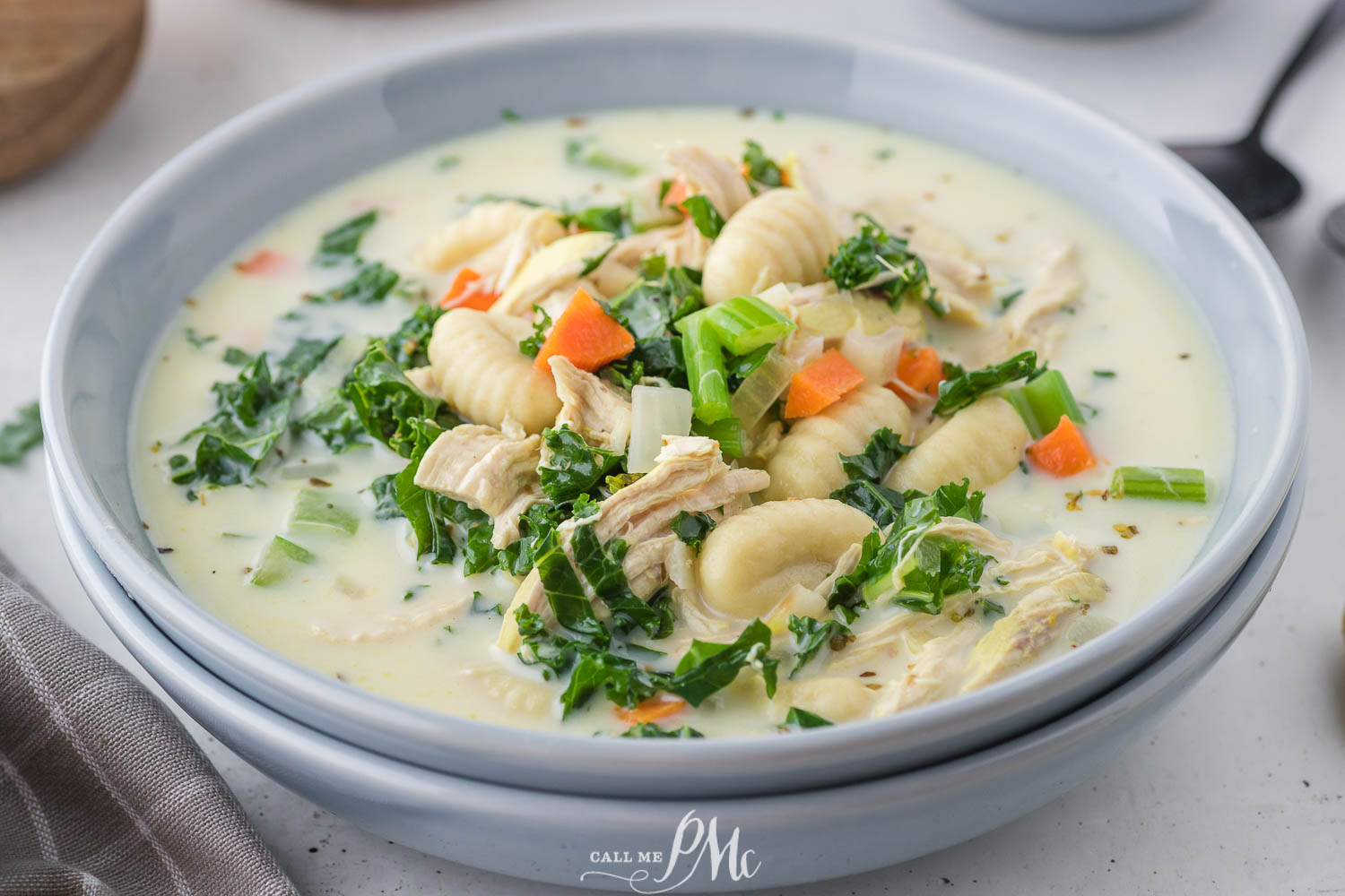 Chicken Gnocchi Soup Recipe | Healthy chicken gnocchi soup | Call Me PMc healthy recipe