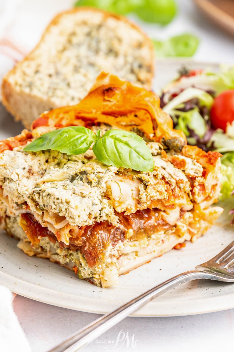 SPINACH ARTICHOKE FETA LASAGNA