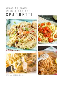 12 RECIPES TO MAKE WITH A BOX OF SPAGHETTI