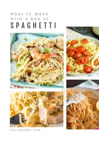 recipes with spaghetti