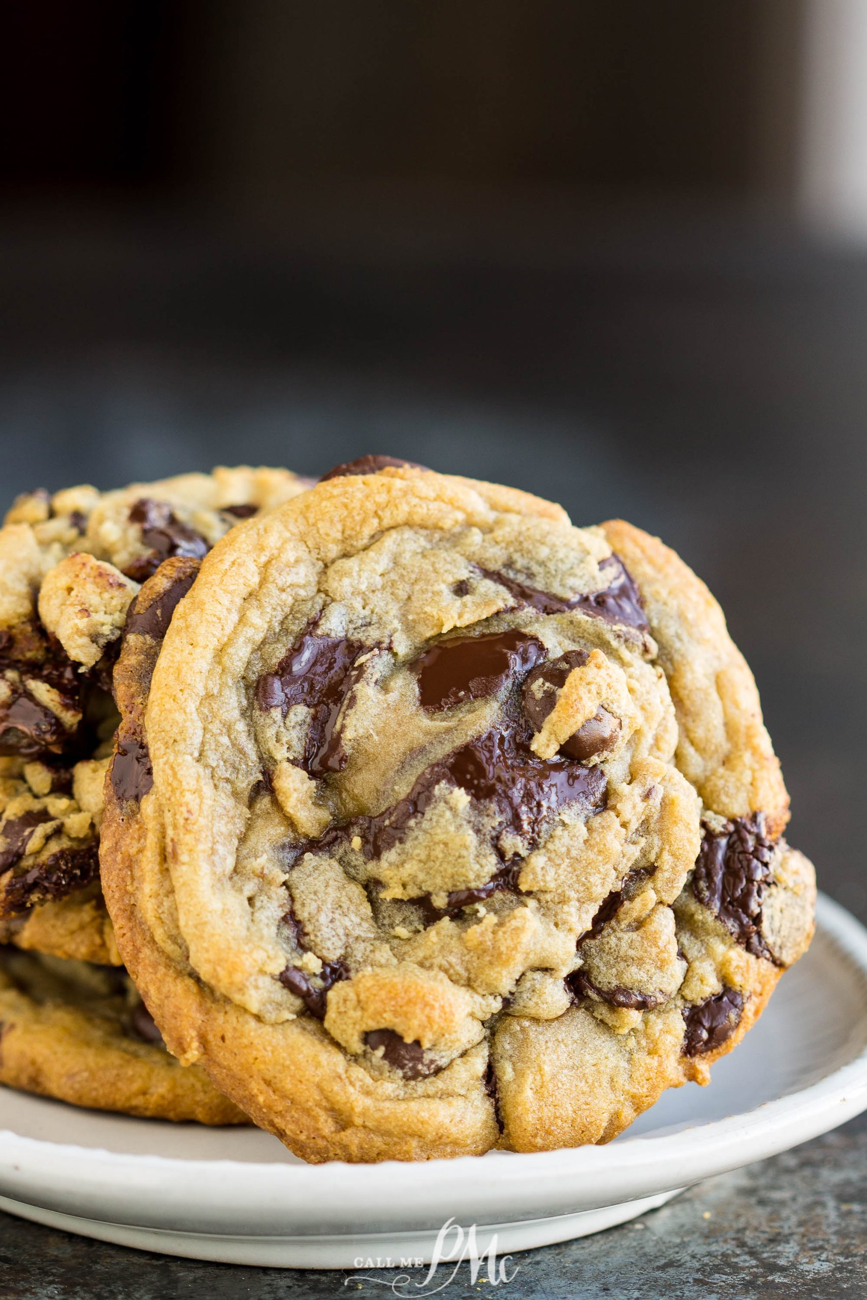 Thick Chocolate Chip Snickers Cookies