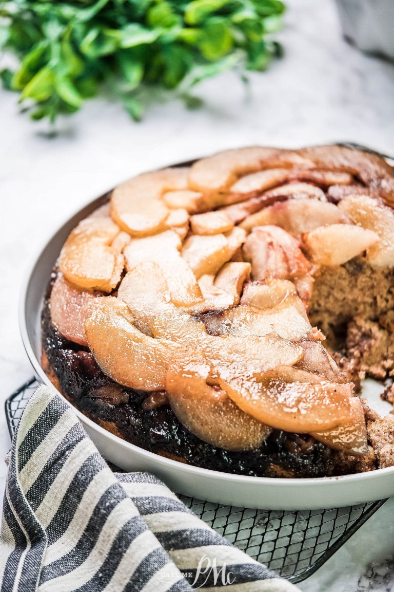 Upside Down Pear Skillet Cake