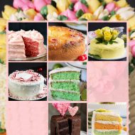 Collage of cakes