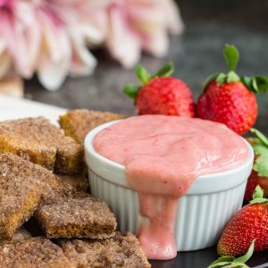 Cinnamon Chips with Daiquiri Dip