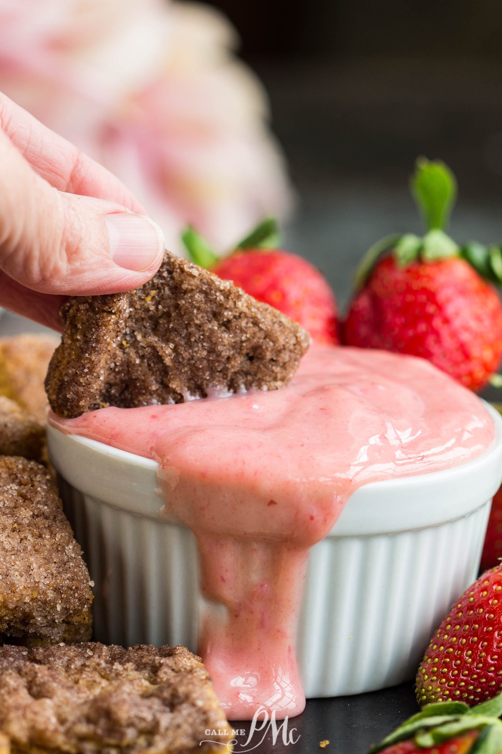 sweet croutons and icing