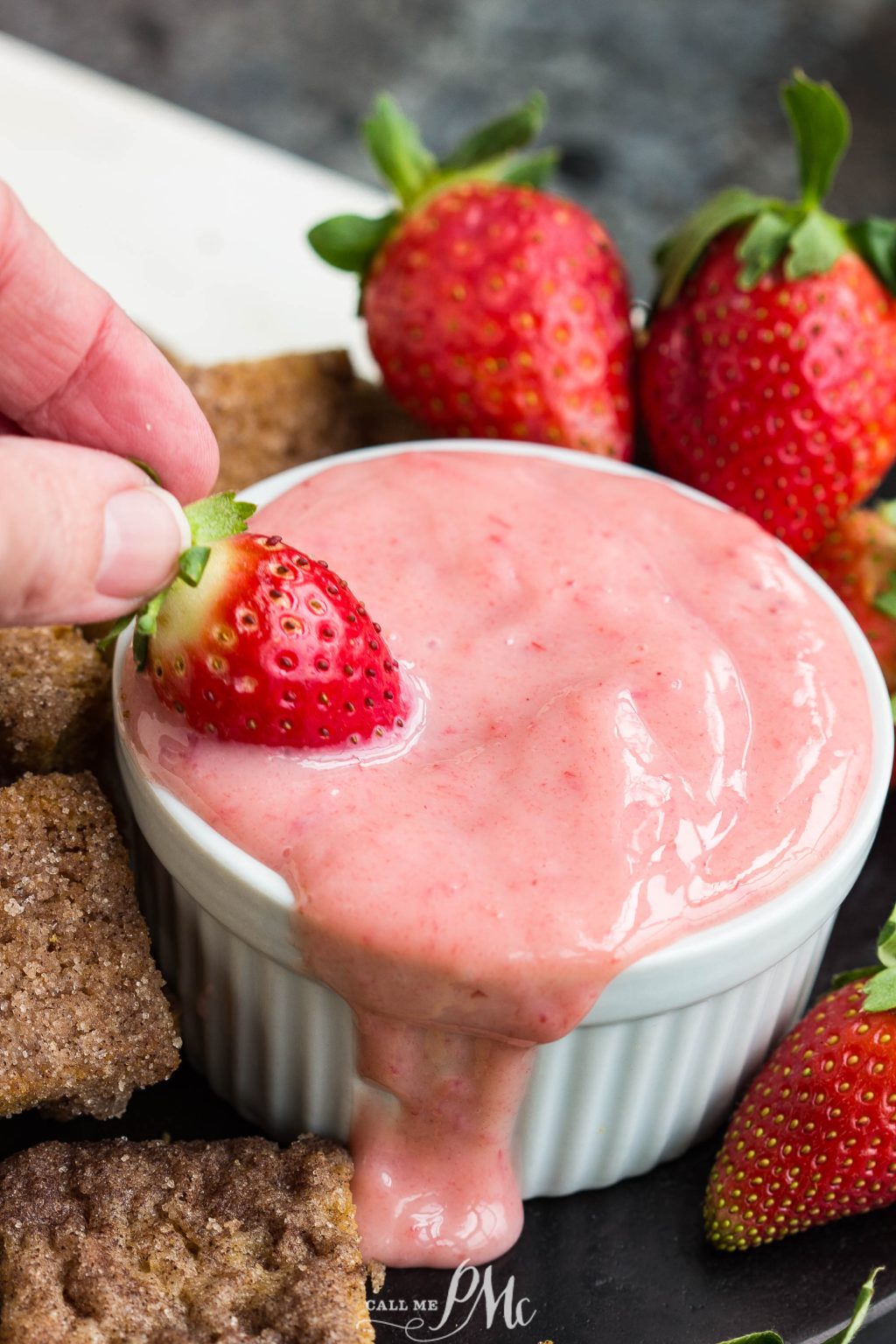 CINNAMON CHIPS with DAIQUIRI DIP