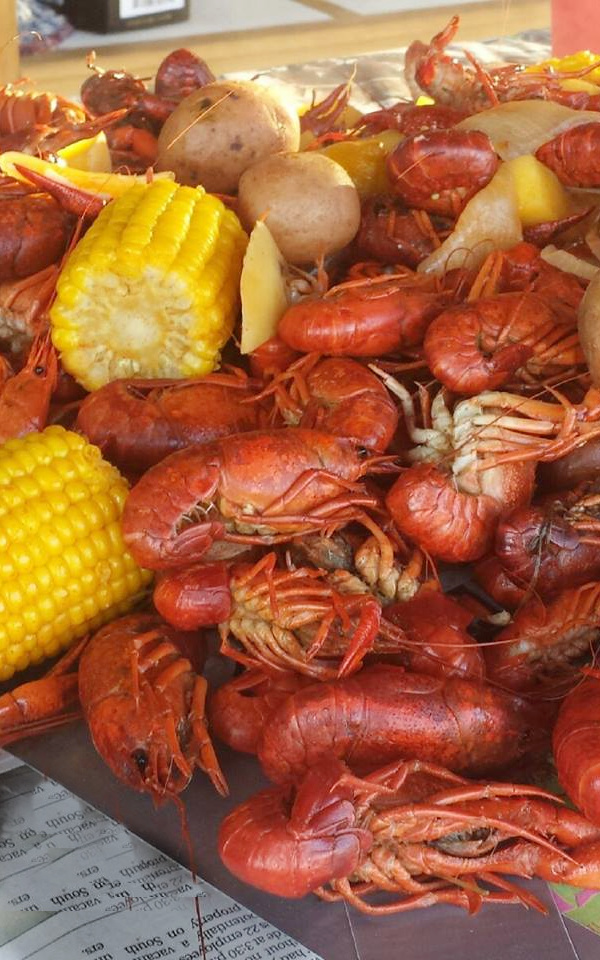 crawfish on table