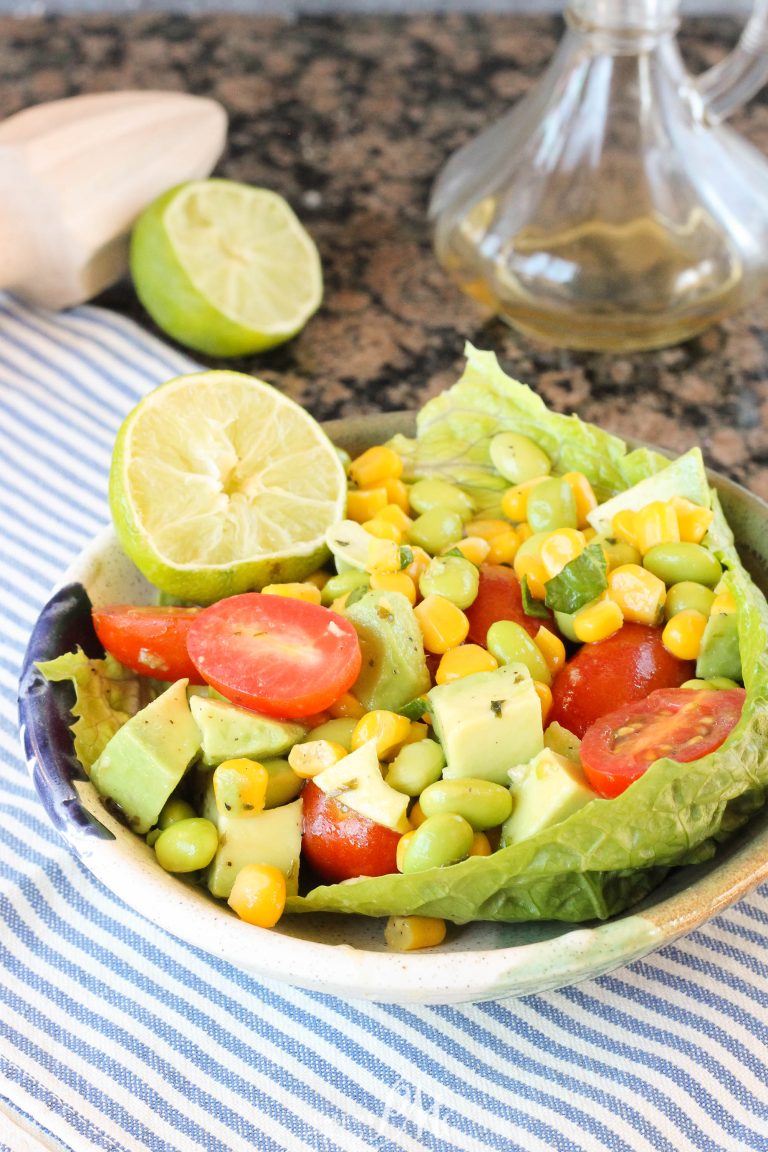 EDAMAME CORN AVOCADO SALAD