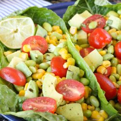 Edamame Corn Avocado Salad