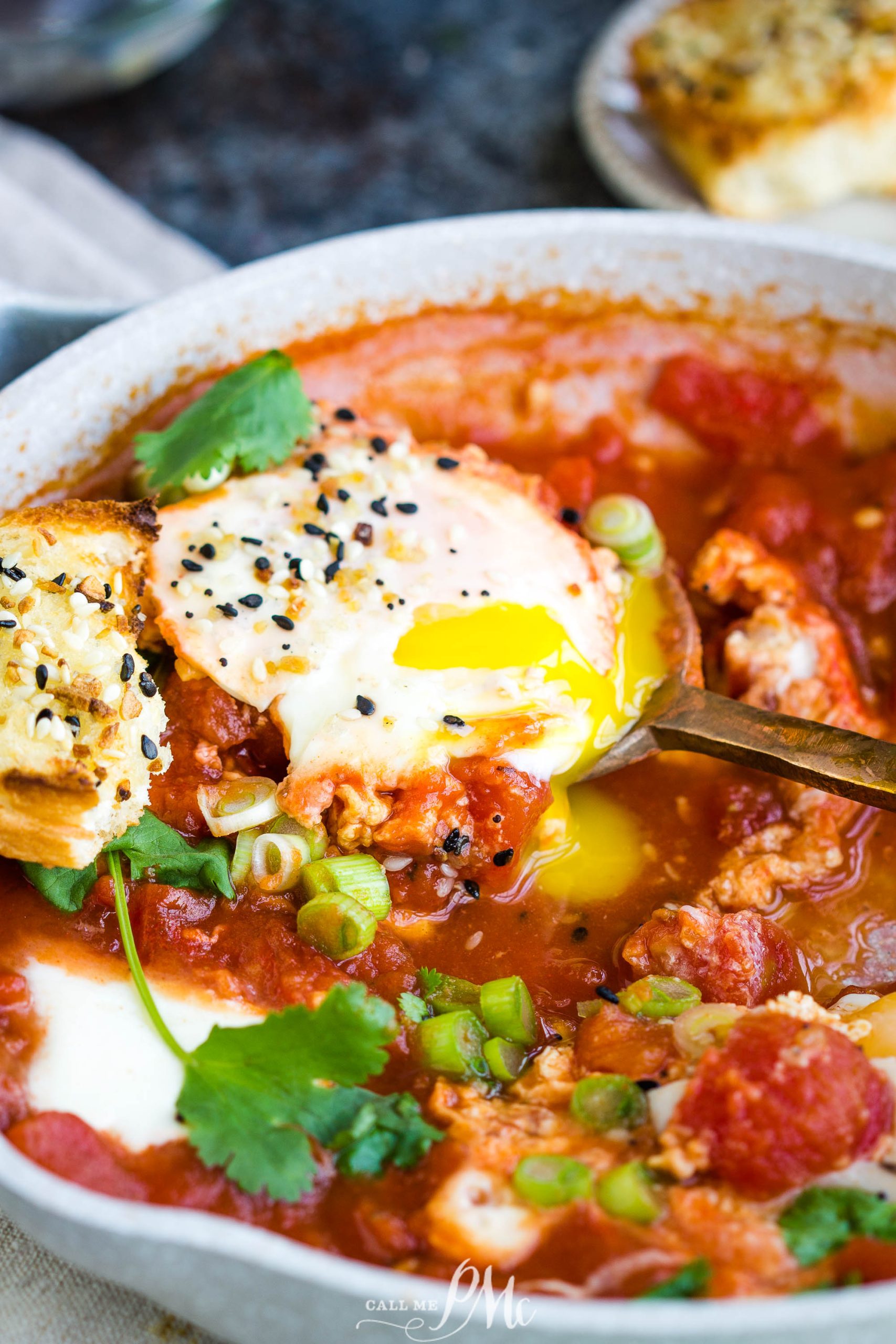 Burrata Eggs in Purgatory