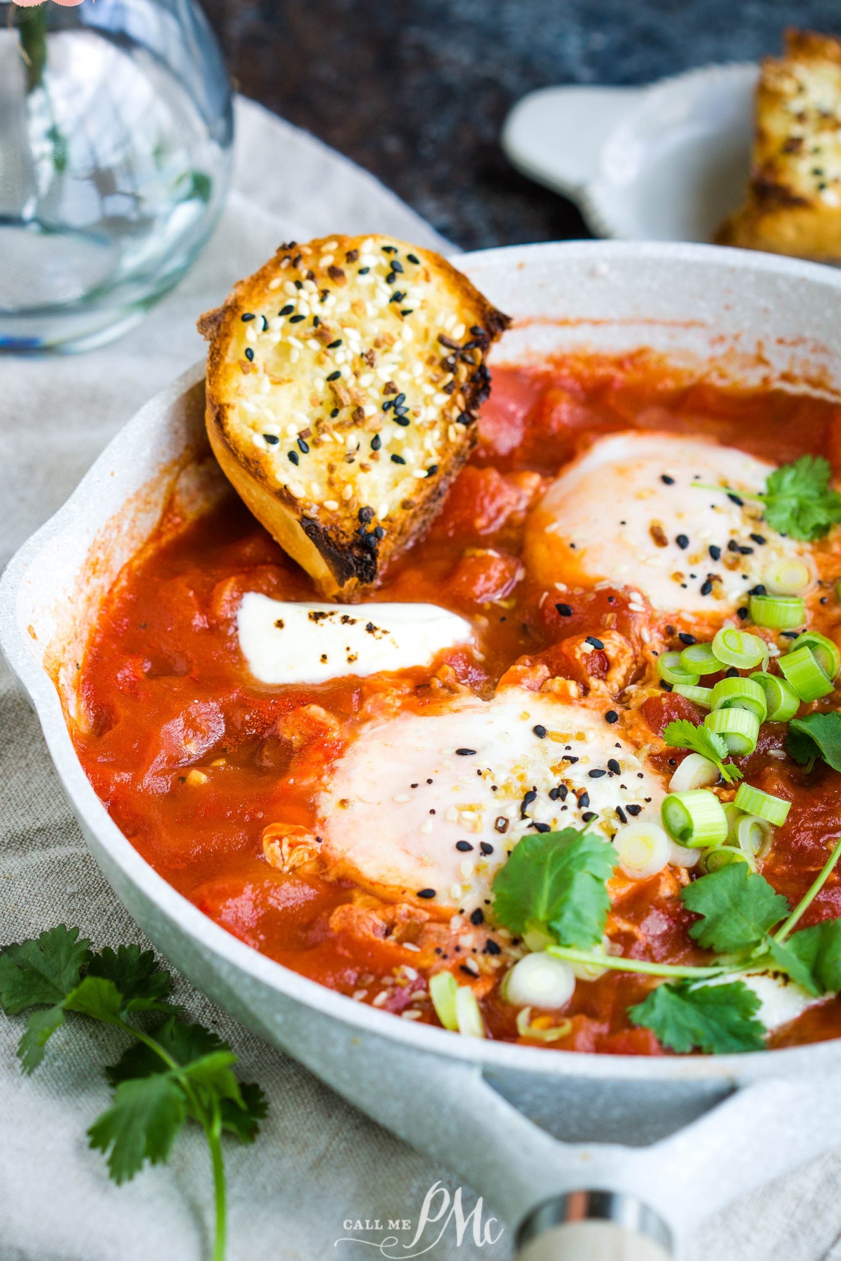 Burrata Eggs in Purgatory