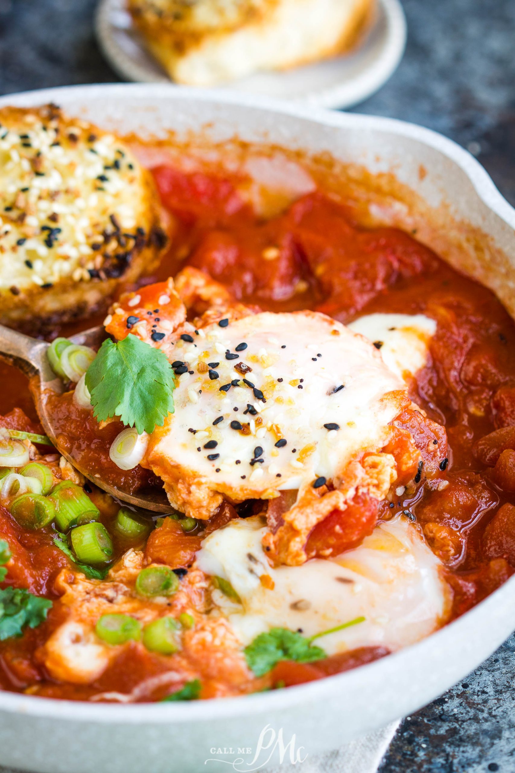 Burrata Eggs in Purgatory