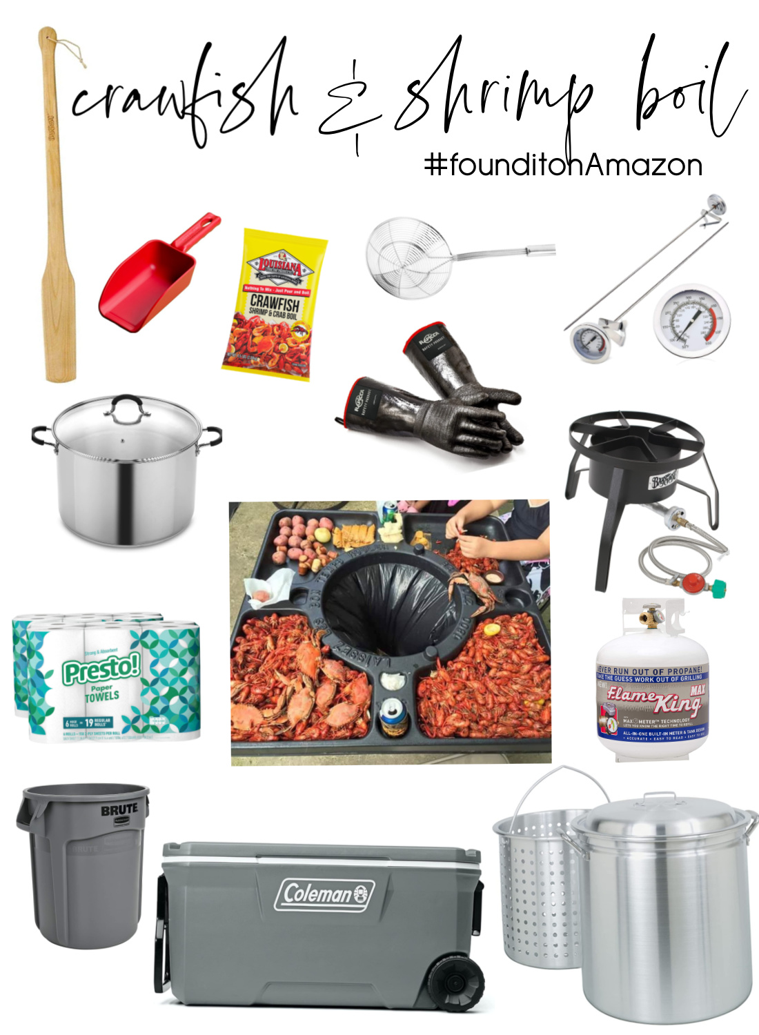 Items you need for crawfish or shrimp boil #founditonamazon