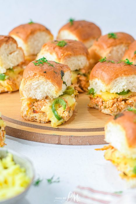 Buffalo Chicken Cheddar Sliders