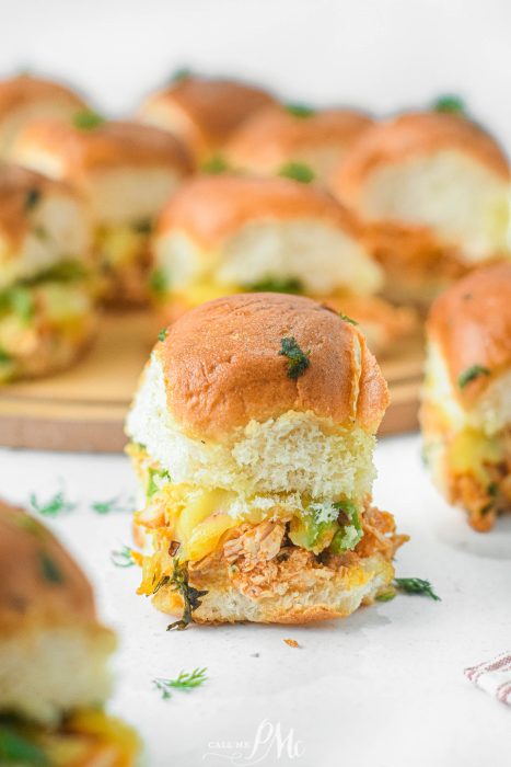 Buffalo Chicken Cheddar Sliders