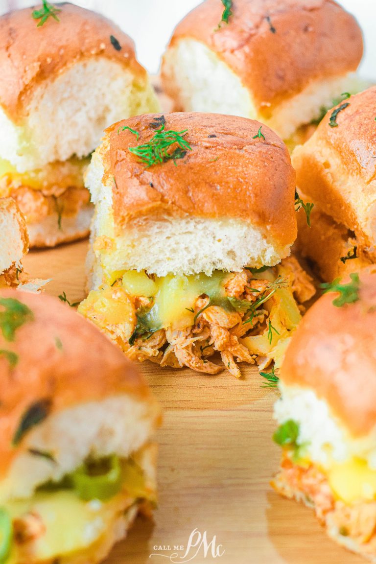 Buffalo Chicken Cheddar Sliders