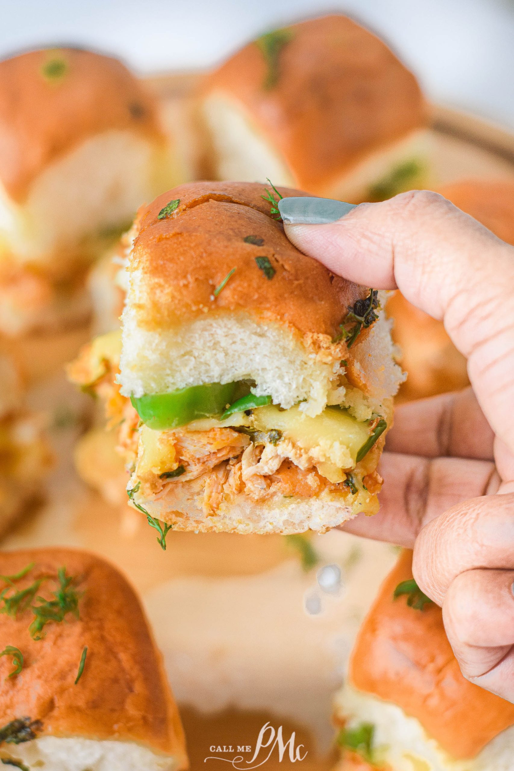 Buffalo Chicken Cheddar Sliders