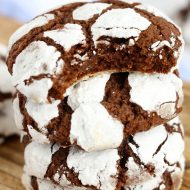 Old Fashioned Chocolate Crinkle Cookies