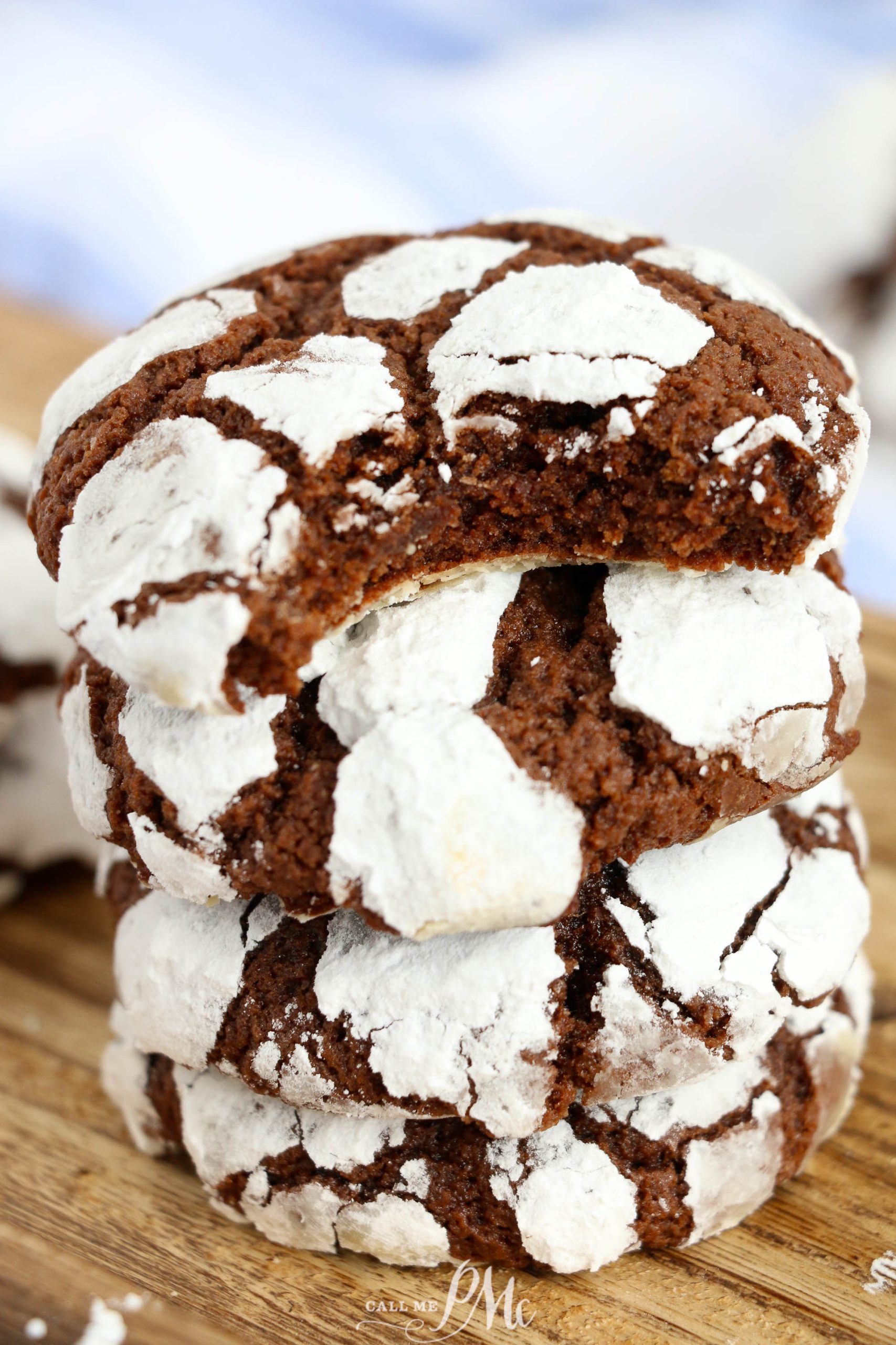 Old Fashioned chocolate Crinkle Cookies