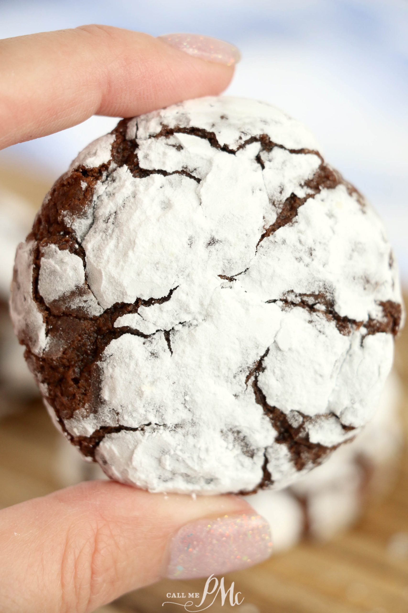 Old Fashioned chocolate Crinkle Cookies