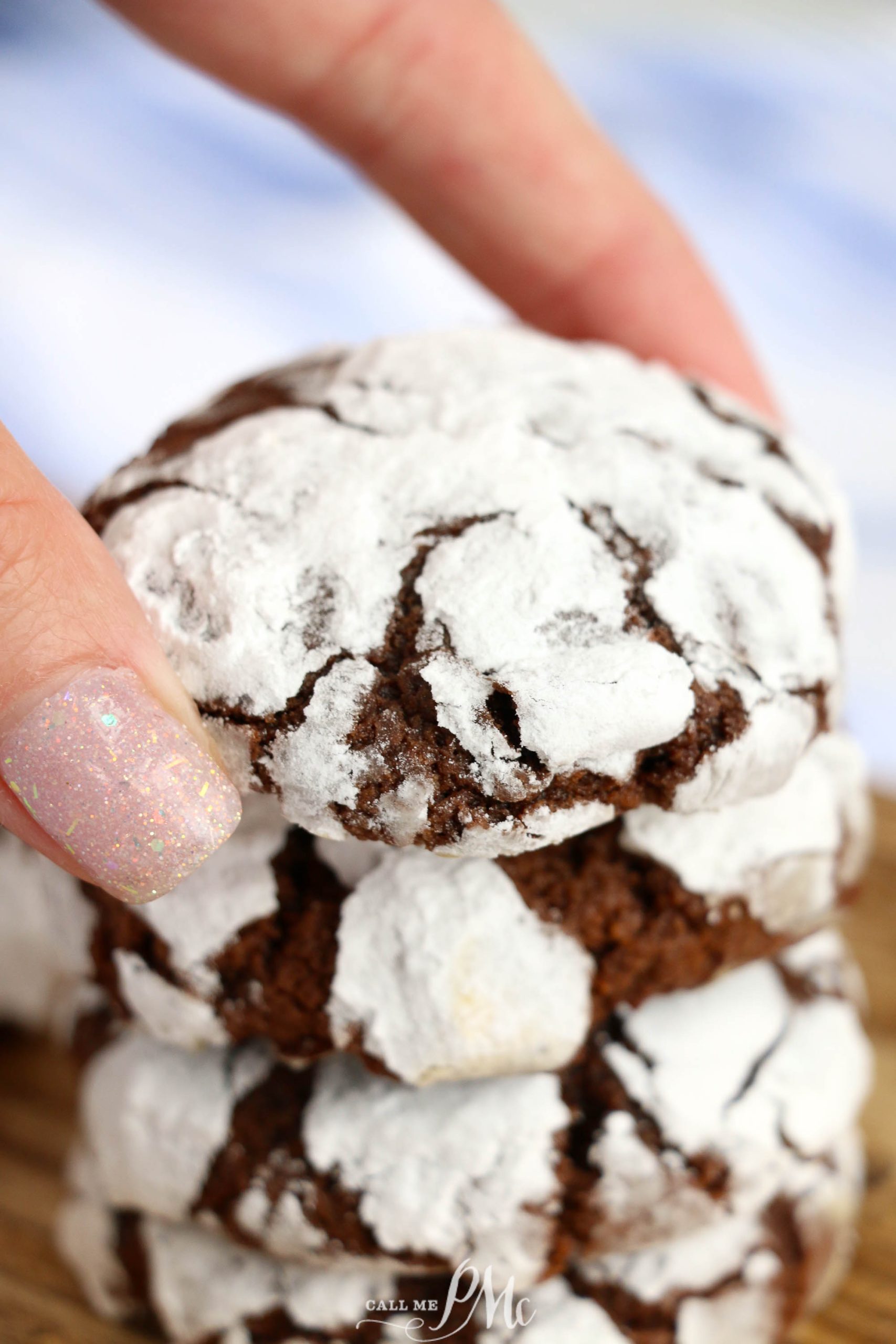 Chocolate Cracked Cookies