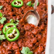 SPICY CHORIZO BAKED BEANS