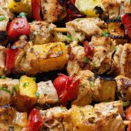 Pineapple Marinated Chicken Kabobs