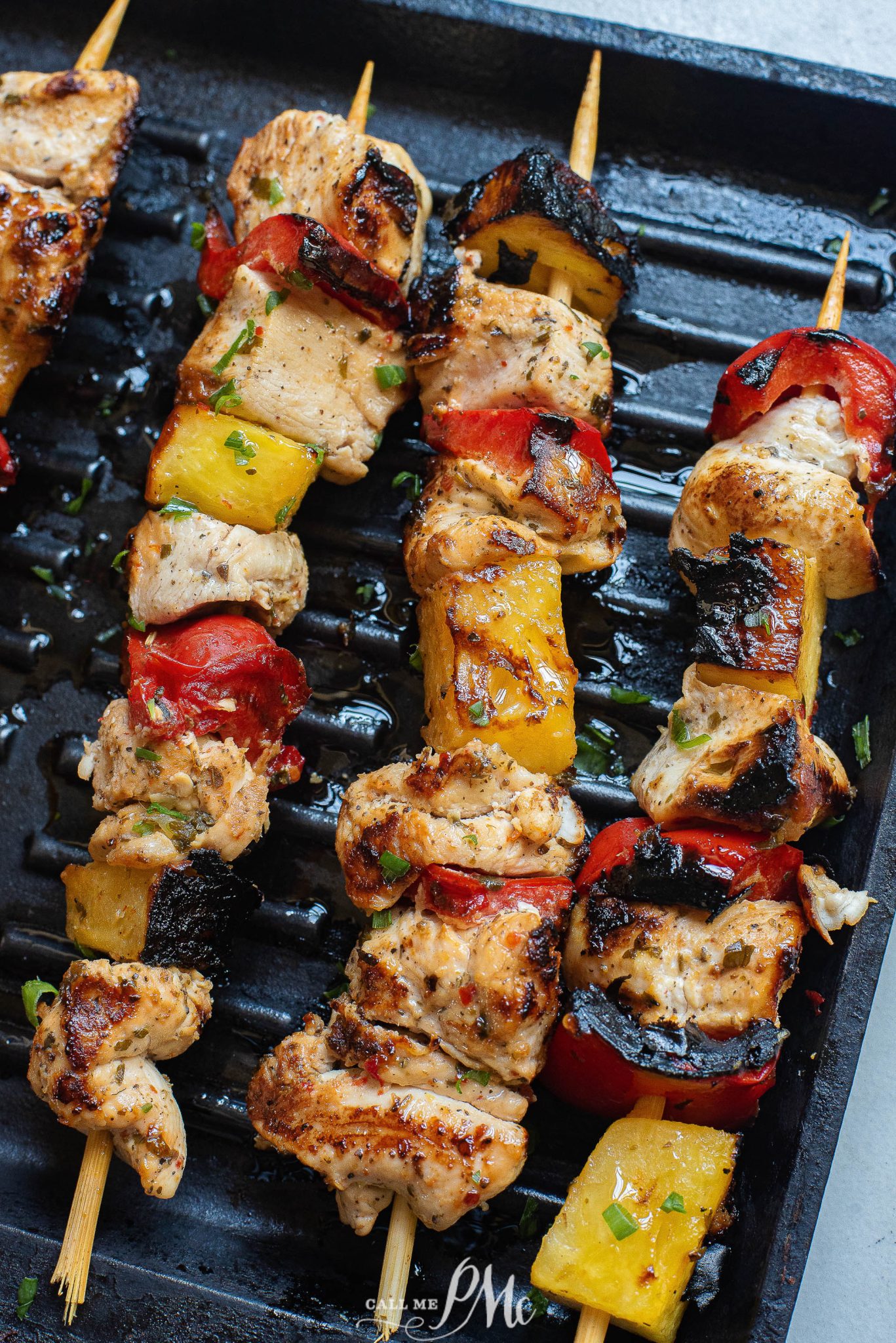 Pineapple Marinated Chicken Kabobs
