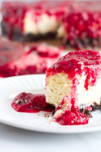 Strawberry Cheesecake with Oreo Crust