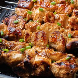 Stovetop Teriyaki Chicken Kabob