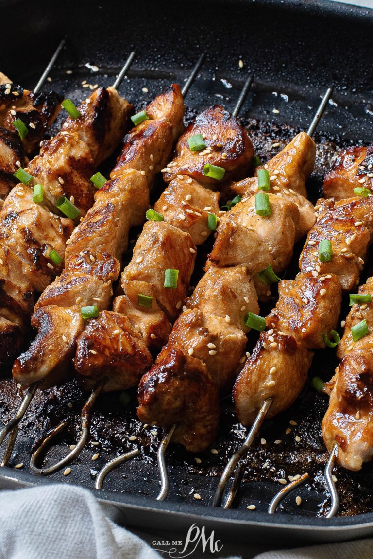 Stovetop Teriyaki Chicken Kabobs