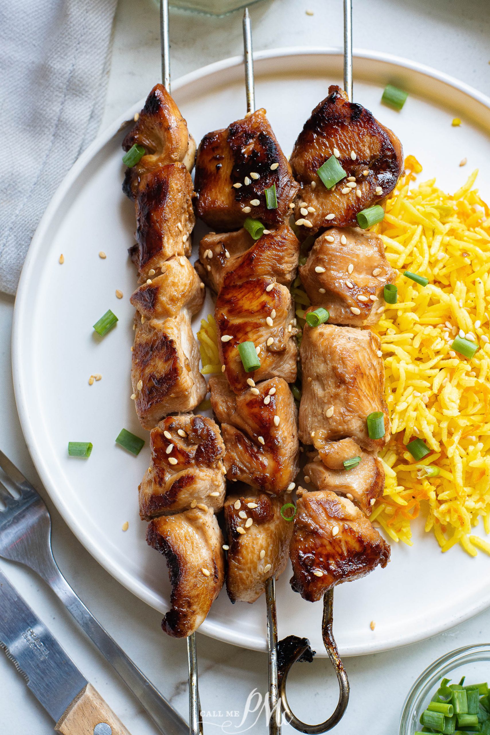 Stovetop Teriyaki Chicken Kabob