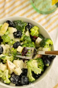 Broccoli Blueberry Salad with Poppyseed Dressing