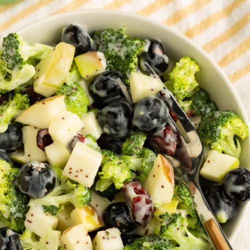 Broccoli Blueberry Salad with Poppyseed Dressing