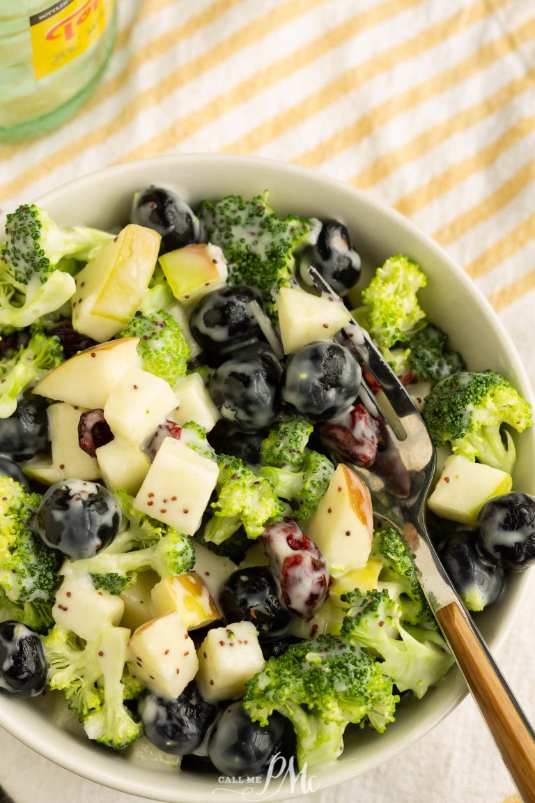 Broccoli Blueberry Salad with Poppyseed Dressing