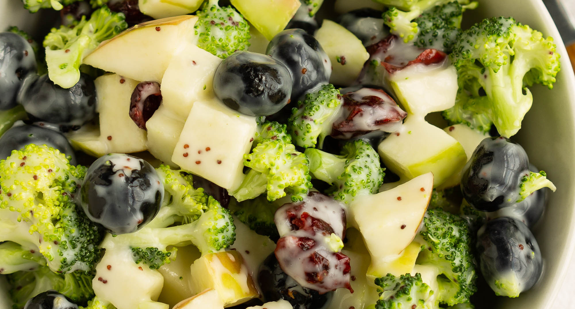Broccoli Blueberry Salad with Poppyseed Dressing