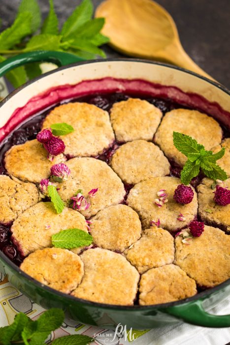 Cherry Cobbler with fresh or frozen cherries