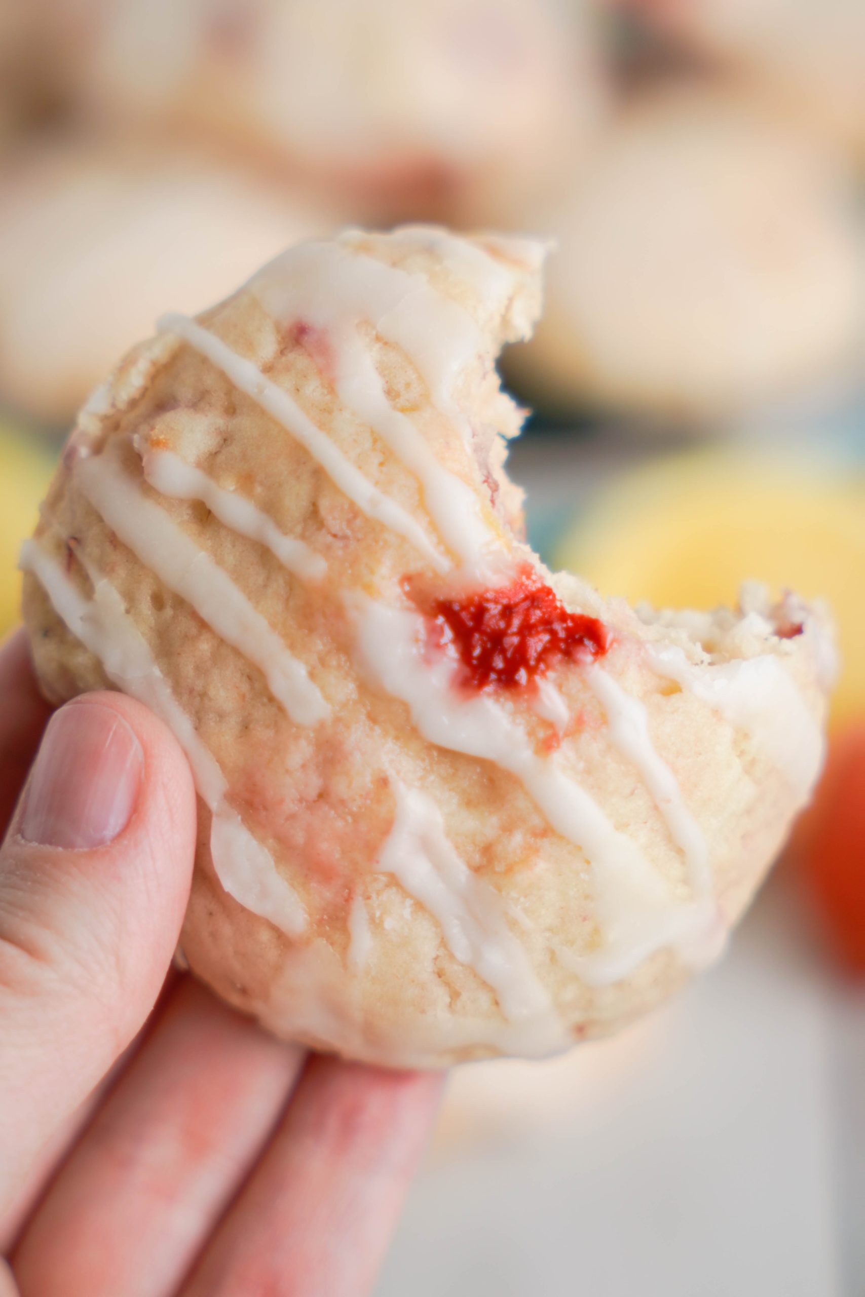 Strawberry Lemon Cookies No Cake Mix