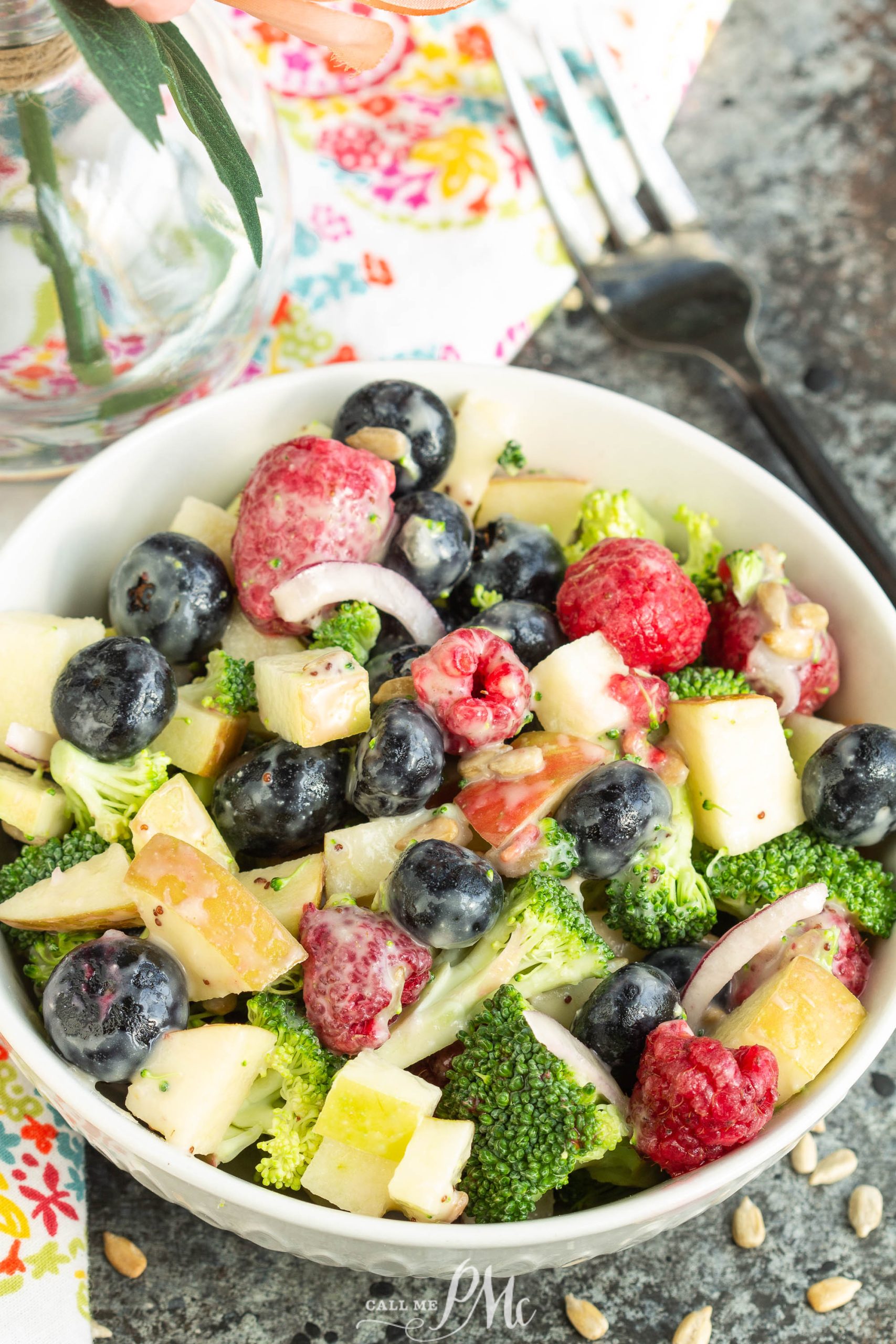 Berry Salad with Sweet Vidalia Onion Dressing.