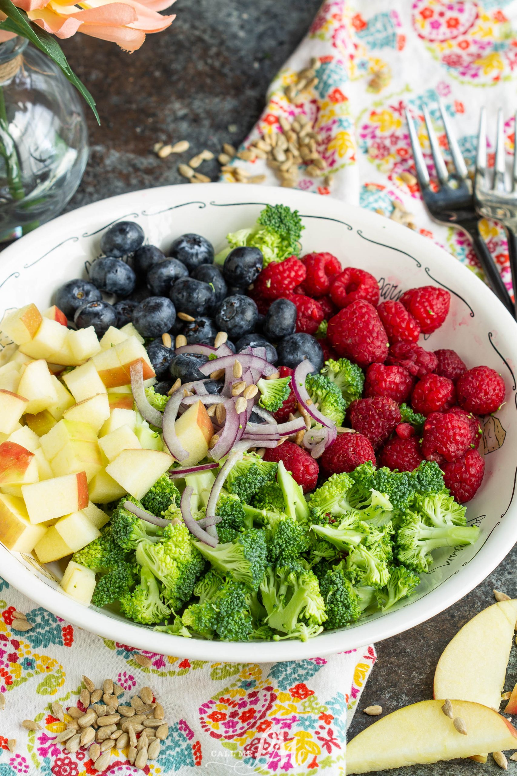 Berry Salad with Sweet Vidalia Onion Dressing.