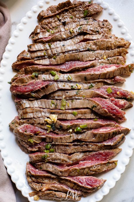 Orange Jalapeno Marinated Grilled Flat Iron Steak