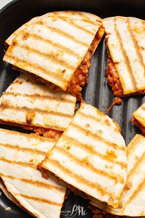 Sloppy Joe Quesadillas