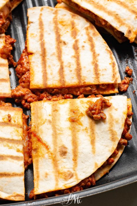 Sloppy Joe Quesadillas