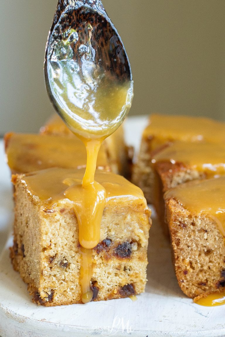 Sticky Toffee Date Cake with Caramel Sauce