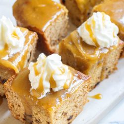  Sticky Toffee Date Cake with Brown Sugar Caramel Sauce